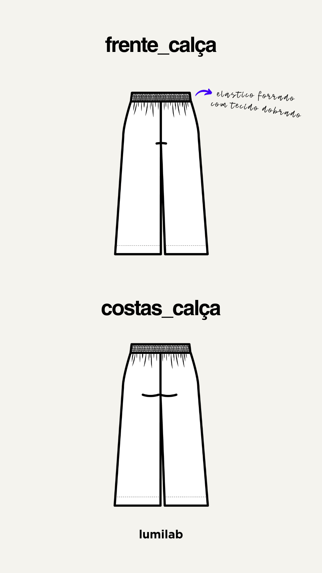 CALÇA E SHORT KAMY - molde em PDF