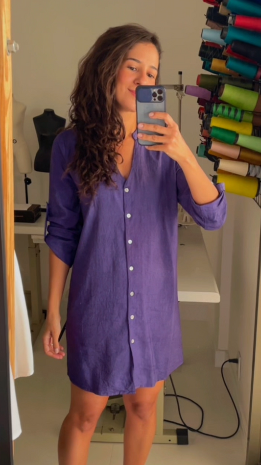 CAMISA AMY - molde em PDF + aulas de costura