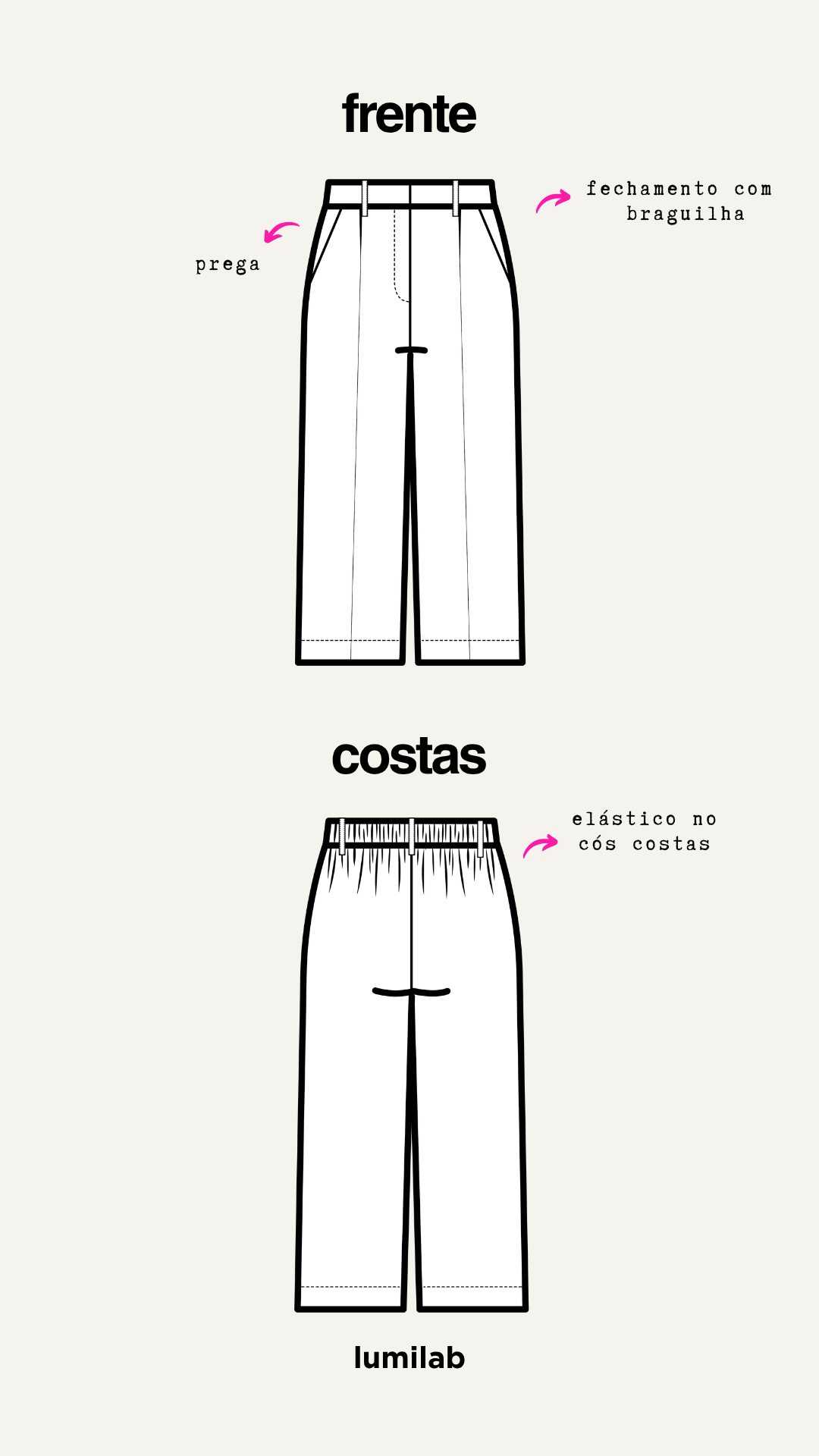 CALÇA HELENA - molde em PDF + aulas de costura