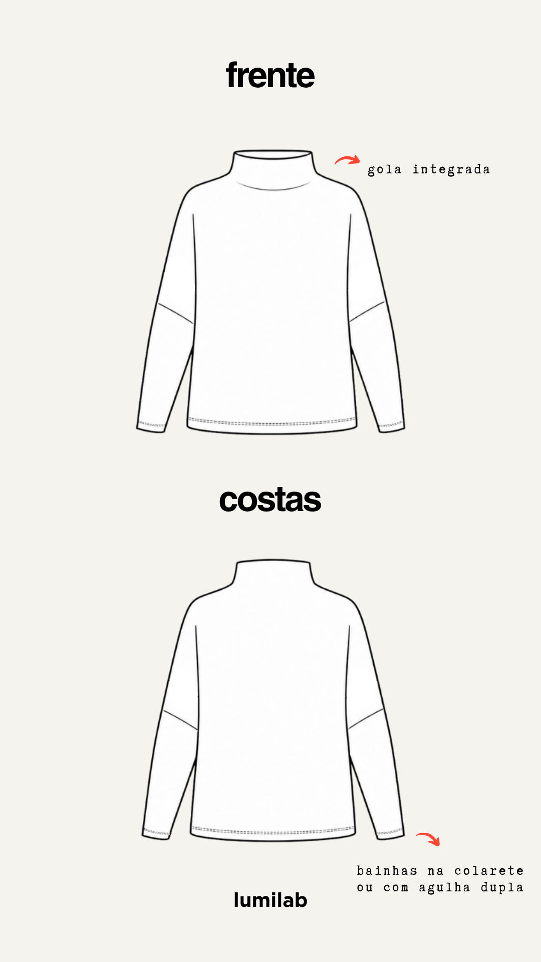 BLUSA PAULA - molde em PDF + aula de costura